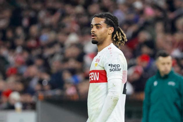 Lorenz Assignon (VfB Stuttgart, 22) , Deutschland, Fussball, UEFA Europa League, 8. Spieltag, 2025 2026, VfB Stuttgart vs. Young Boys Bern, 29.01.2026, Stuttgart MHP Arena Deutschland Copyright: xGrantxHubbsx