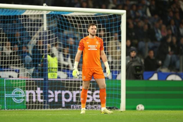 Rangers goalkeeper Jack Butland during UEFA Europa League league phase match at Estadio do Dragao, Porto. Porto v Rangers - UEFA Europa League - Estadio do Dragao, Portugal - 29 Jan 2026Porto Estadio do Dragao Portugal EDITORIAL USE ONLY  Copyright: xRangersxFC Shutterstockx 16488595w