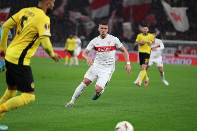 29.01.2026, xrekx, Fussball UEFA Europa League, VfB Stuttgart - Young Boys Bern v.l. Ermedin Demirovic (VfB Stuttgart) (DFL DFB REGULATIONS PROHIBIT ANY USE OF PHOTOGRAPHS as IMAGE SEQUENCES and or QUASI-VIDEO) Stuttgart