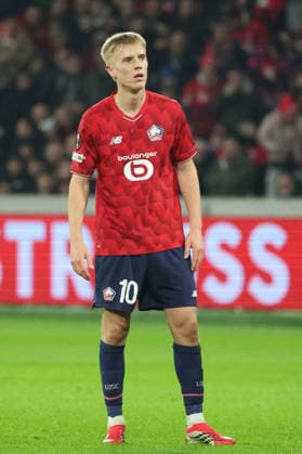 FOOTBALL : LOSC Lille vs Freiburg - UEFA Europa League - 29 01 2026 Hakon HARALDSSON (LOSC Lille) lors du match LOSC Lille vs Freiburg, UEFA Europa League phase de ligue, Decathlon Arena stade Pierre Mauroy, le 29 janvier 2026 - photo Laurent Sanson PsnewZ  Copyright: xLaurentxSANSONx xPsnewZx