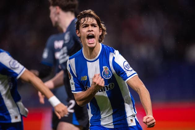 January 29, 2026, Porto, Porto, Portugal: PORTO, PORTUGAL - JANUARY 29: RODRIGO MORA from FC Porto is seen celebrating his goal during the UEFA Europa League 2025 26 MD8 match between FC Porto and Rangers FC, at Estadio do Dragao on January 29, 2026 in Porto, Portugal Porto Portugal - ZUMAl192 20260129_zsp_l192_023 Copyright: xMiguelxLemosx