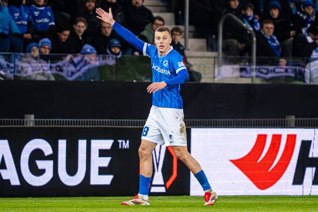 2026-01-29 KRC Genk v Malmo FF - UEFA Europa League 2025 26 League Phase MD8 GENK, BELGIUM - JANUARY 29: Daan Heymans of KRC Genk calls for the ball during the UEFA Europa League 2025 26 League Phase MD8 match between KRC Genk and Malmo FF at Cegeka Arena on January 29, 2026 in Genk, Belgium. (Photo by Gabriel Calvino Alonso BSR Agency) Genk Belgium Content not available for redistribution in The Netherlands directly or indirectly through any third parties. Copyright: xBSRxAgencyx