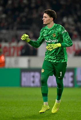 TOR zum 2:1 Armin Gigovic BSC Young Boys Bern (37) Torschuss Aktion Torchance (nicht im Bild) Torjubel Torwart Marvin Keller BSC Young Boys Bern (01) VfB Stuttgart vs Young Boys Bern YB EUROPA LEAGUE EL 29.01.2026 DFL REGULATIONS PROHIBIT ANY USE OF PHOTOGRAPHS AS IMAGE SEQUENCES AND OR QUASI-VIDEO VfB Stuttgart vs Young Boys Bern YB