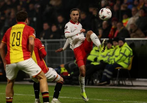 Leonardo Lelo of Braga during the match Go Ahead Eagles vs Braga at the De Adelaarshorst for the UEFA Europa League season 2025-2026 in DEVENTER, Netherlands on 29 january 2026 (Photo by Peter Lous EYE4IMAGES) -