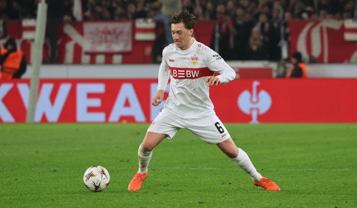 Stuttgart, Fußball Europa League , VfB Stuttgart vs. BSC Young Boys Bern , Angelo Stiller ( VfB )