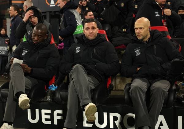 head coach Melvin Boel of Go Ahead Eagles during the match Go Ahead Eagles vs Braga at the De Adelaarshorst for the UEFA Europa League season 2025-2026 in DEVENTER, Netherlands on 29 january 2026 (Photo by Peter Lous EYE4IMAGES) -