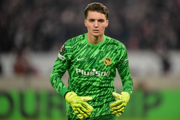 Fußball, UEFA Europa League, 20260129, VfB Stuttgart - BSC Young Boys Bern. Im Bild Torwart Marvin KELLER (Bern, 1). Stuttgart MHP Arena Baden Württemberg Deutschland *** Soccer, UEFA Europa League, 20260129, VfB Stuttgart BSC Young Boys Bern In the picture goalkeeper Marvin KELLER Bern, 1 Stuttgart MHP Arena Baden Württemberg Germany Copyright: Passion2Press MarkusxFischerx