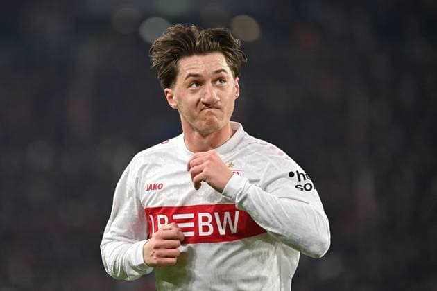 Angelo STILLER (VFB Stuttgart) Aktion,Einzelbild,angeschnittenes Einzelmotiv,Halbfigur,halbe Figur. Fussball UEFA Europa League VfB Stuttgart -BSC Young Boys am 29.01.2026 MHP ARENA.