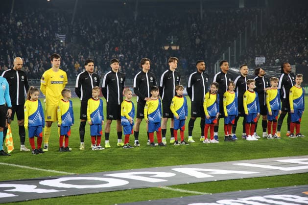 SK Sturm Graz vs SK Brann – UEFA Europa League 2025 26, 29.01.2026 Graz, Austria, 29.JAN.26 - SOCCER - UEFA Europa League, SK Sturm Graz vs SK Brann Bergen. The image shows the team of Sturm. Copyright: xBEAUTIFULxSPORTS Rainerx