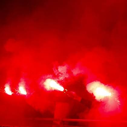 DEVENTER , 29-01-2026 , Stadium De Adelaarshorst , season 2025 2026 , UEFA Europa League League phase . match between Go Ahead Eagles and SC Braga, Picture shows atmosphere in the stadium Go Ahead Eagles - Braga  x201172526x Copyright:
