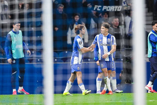 January 29, 2026, Porto, Porto, Portugal: Rodrigo Mora of Fc Porto celebrates goal during the Uefa Europa League - League phase, matchday 8 between FC Porto and Rangers Football Club at Estadio Dragao, in Porto, Portugal, on January 29, 2026. Porto Portugal - ZUMAe141 20260129_zsp_e141_048 Copyright: xLuisxEirasx