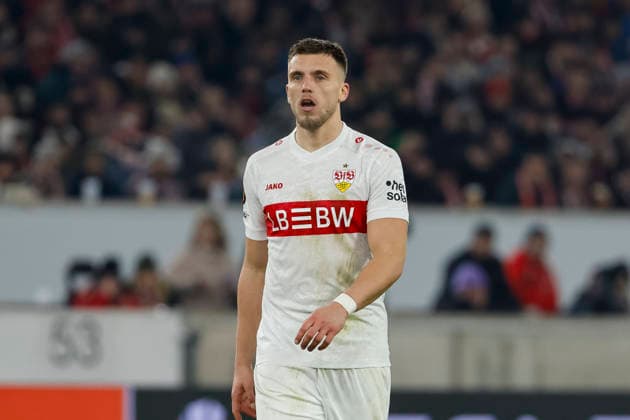 Ermedin Demirovic (VfB Stuttgart, 09) , Deutschland, Fussball, UEFA Europa League, 8. Spieltag, 2025 2026, VfB Stuttgart vs. Young Boys Bern, 29.01.2026, Stuttgart MHP Arena Deutschland Copyright: xGrantxHubbsx