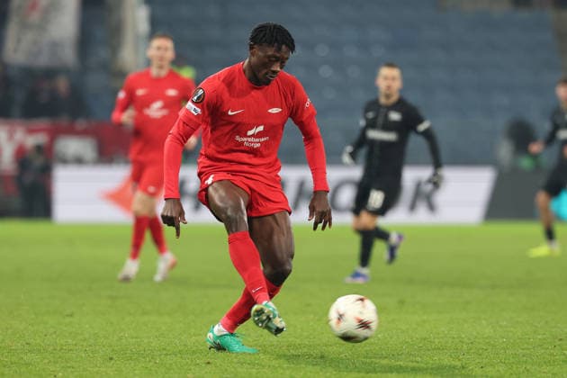 SOCCER - UEFA EL, Sturm vs Brann GRAZ,AUSTRIA,29.JAN.26 - SOCCER - UEFA Europa League, SK Sturm Graz vs SK Brann Bergen. Image shows Nana Kwame Boakye (Brann).  GEPAxpictures xChrisxBauer