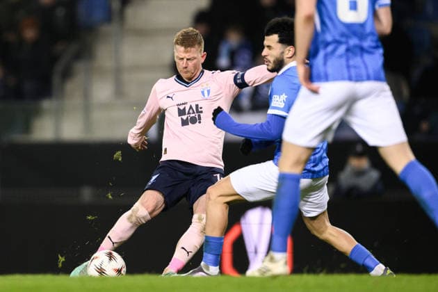 260129 Anders Christiansen of Malmö FF during the UEFA Europa League football match between KRC Genk and Malmö FF on January 29, 2026 in Genk. Photo: Simon Hastegard BILDBYRAN kod SH SH0684 fotboll football soccer fotball uefa europa league europa league krc genk malmö ff bbeng Copyright: SIMONxHASTEGARD BB260129SH061