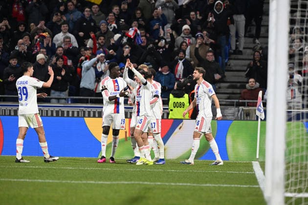 Football : Olympique Lyonnais v PAOK FC - UEFA Europa League 29 01 2026 Khalis MERAH of Lyon scoring goal during the UEFA Europa league match between Olympique Lyonnais and PAOK FC at Groupama Stadium Decines Charpieu Lyon France on January 29 2026 LYONFrance  Copyright: xMouradxAllilix