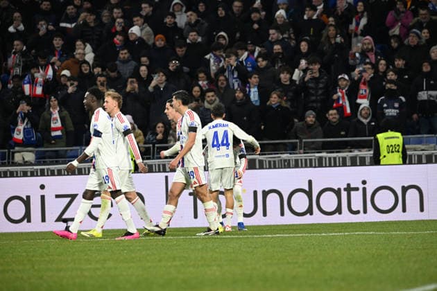 Football : Olympique Lyonnais v PAOK FC - UEFA Europa League 29 01 2026 Khalis MERAH of Lyon scoring goal during the UEFA Europa league match between Olympique Lyonnais and PAOK FC at Groupama Stadium Decines Charpieu Lyon France on January 29 2026 LYONFrance  Copyright: xMouradxAllilix