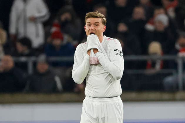 Maximilian Mittelstädt, Mittelstadt (VfB Stuttgart, 07) nach dem 2:2 , Deutschland, Fussball, UEFA Europa League, 8. Spieltag, 2025 2026, VfB Stuttgart vs. Young Boys Bern, 29.01.2026, Stuttgart MHP Arena Deutschland Copyright: xGrantxHubbsx