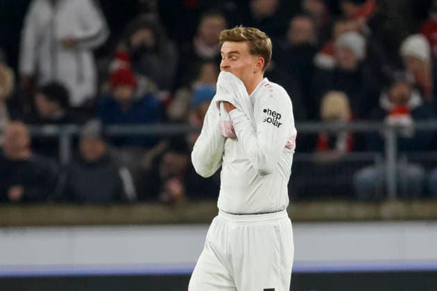 Maximilian Mittelstädt, Mittelstadt (VfB Stuttgart, 07) nach dem 2:2 , Deutschland, Fussball, UEFA Europa League, 8. Spieltag, 2025 2026, VfB Stuttgart vs. Young Boys Bern, 29.01.2026, Stuttgart MHP Arena Deutschland Copyright: xGrantxHubbsx