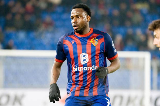 29 01 2026, Basel, St. Jakob-Park, Europa League: FC Basel - Viktoria Plzen, 7 Philip Otele (Basel) Basel St. Jakob-Park Basel Switzerland Copyright: xJustPictures.ch PascalxvonxBürenx jp-en-PaVoB-Pavo_Fotografie-00961