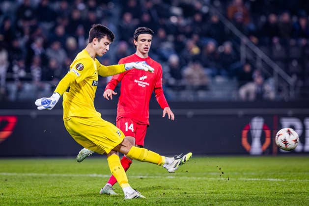 STURM GRAZ - BRANN BERGEN Daniil Khudiakov of Sturm during the league phase of UEFA Europa league football match between SK Sturm Graz and SK Brann Bergen. Graz, Austria, January 29, 2026. Photo by Branislav Racko Copyright: xx 080A0609