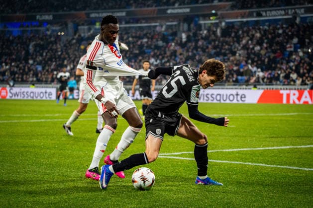 OL - PAOK à Décines-Charpieu le 29 janvier 2026. Nicolas Liponne MAXPPP - Décines-Charpieu 29 01 2026 Moussa Niakhaté lors du match de football entre l Olympique Lyonnais (OL) et PAOK Salonique dans le cadre de la 8e journée de ligue Europa au stade de Lyon Groupama Stadium, à Décines-Charpieu, le 29 janvier 2026. Football match between Olympique Lyonnais (OL) and PAOK Thessaloniki as part of the eighth matchday of the Europa League at the Groupama Stadium in Lyon, Décines-Charpieu, on January 29, 2026. Décines-Charpieu Auvergne Rhône-Alpes France  Copyright: xMAXPPPxNicolasxLiponnex NLP202601295457 NLP202601295457