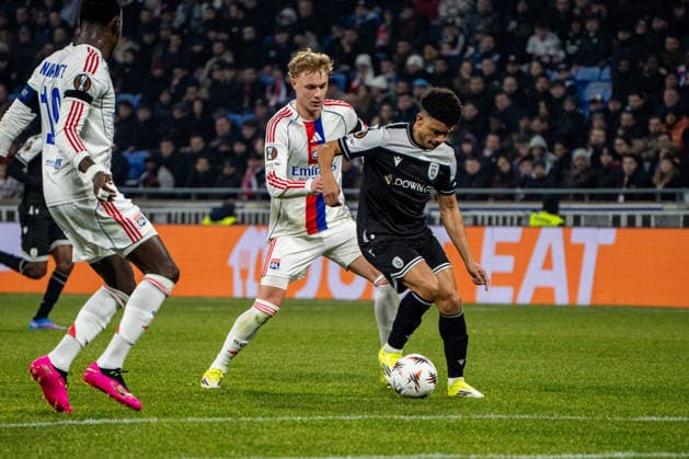 OL - PAOK à Décines-Charpieu le 29 janvier 2026. Nicolas Liponne MAXPPP - Décines-Charpieu 29 01 2026 Match de football entre l Olympique Lyonnais (OL) et PAOK Salonique dans le cadre de la 8e journée de ligue Europa au stade de Lyon Groupama Stadium, à Décines-Charpieu, le 29 janvier 2026. Football match between Olympique Lyonnais (OL) and PAOK Thessaloniki as part of the eighth matchday of the Europa League at the Groupama Stadium in Lyon, Décines-Charpieu, on January 29, 2026. Décines-Charpieu Auvergne Rhône-Alpes France  Copyright: xMAXPPPxNicolasxLiponnex NLP202601295470 NLP202601295470