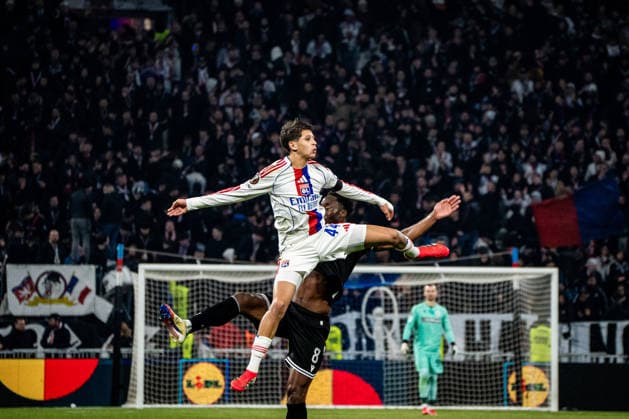 OL - PAOK à Décines-Charpieu le 29 janvier 2026. Nicolas Liponne MAXPPP - Décines-Charpieu 29 01 2026 Khalis Merah lors du match de football entre l Olympique Lyonnais (OL) et PAOK Salonique dans le cadre de la 8e journée de ligue Europa au stade de Lyon Groupama Stadium, à Décines-Charpieu, le 29 janvier 2026. Football match between Olympique Lyonnais (OL) and PAOK Thessaloniki as part of the eighth matchday of the Europa League at the Groupama Stadium in Lyon, Décines-Charpieu, on January 29, 2026. Décines-Charpieu Auvergne Rhône-Alpes France  Copyright: xMAXPPPxNicolasxLiponnex NLP202601295473 NLP202601295473