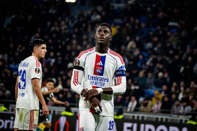 OL - PAOK à Décines-Charpieu le 29 janvier 2026. Nicolas Liponne MAXPPP - Décines-Charpieu 29 01 2026 Moussa Niakhaté lors du match de football entre l Olympique Lyonnais (OL) et PAOK Salonique dans le cadre de la 8e journée de ligue Europa au stade de Lyon Groupama Stadium, à Décines-Charpieu, le 29 janvier 2026. Football match between Olympique Lyonnais (OL) and PAOK Thessaloniki as part of the eighth matchday of the Europa League at the Groupama Stadium in Lyon, Décines-Charpieu, on January 29, 2026. Décines-Charpieu Auvergne Rhône-Alpes France  Copyright: xMAXPPPxNicolasxLiponnex NLP202601295475 NLP202601295475