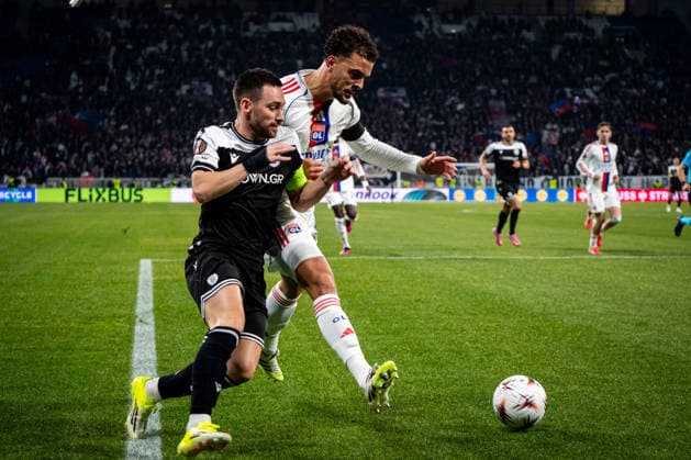OL - PAOK à Décines-Charpieu le 29 janvier 2026. Nicolas Liponne MAXPPP - Décines-Charpieu 29 01 2026 Ruben Kluivert lors du match de football entre l Olympique Lyonnais (OL) et PAOK Salonique dans le cadre de la 8e journée de ligue Europa au stade de Lyon Groupama Stadium, à Décines-Charpieu, le 29 janvier 2026. Football match between Olympique Lyonnais (OL) and PAOK Thessaloniki as part of the eighth matchday of the Europa League at the Groupama Stadium in Lyon, Décines-Charpieu, on January 29, 2026. Décines-Charpieu Auvergne Rhône-Alpes France  Copyright: xMAXPPPxNicolasxLiponnex NLP202601295480 NLP202601295480