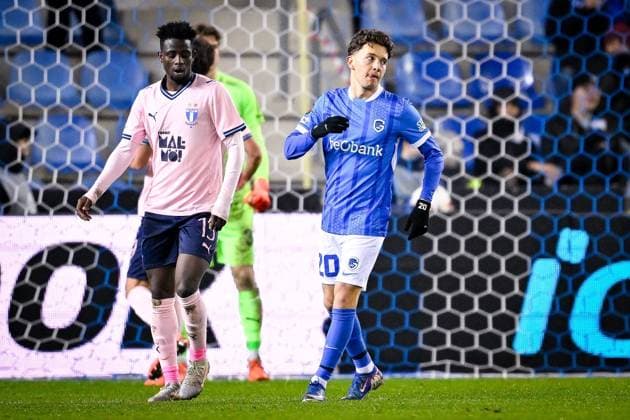 KRC Genk v Malmo - UEFA Europa League GENK, BELGIUM - JANUARY 29 : Karetsas Konstantinos midfielder of KRC Genk during the UEFA Europa League 2025 26 League Phase MD8 match between KRC Genk and Malmo on January 29, 2026 in Genk, Belgium, 29 01 2026  Copyright: xTomasxSiskx