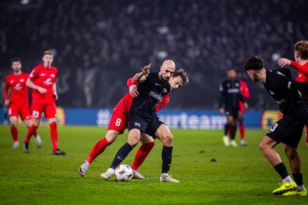 STURM GRAZ - BRANN BERGEN Jon Gorenc Stankovic of Sturm and Felix Horn Myhre of Brann during the league phase of UEFA Europa league football match between SK Sturm Graz and SK Brann Bergen. Graz, Austria, January 29, 2026. Photo by Branislav Racko Copyright: xx 080A1031