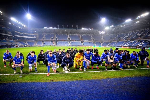 KRC Genk v Malmo - UEFA Europa League GENK, BELGIUM - JANUARY 29 : The team of KRC Genk celebrate after winning the UEFA Europa League 2025 26 League Phase MD8 match between KRC Genk and Malmo on January 29, 2026 in Genk, Belgium, 29 01 2026  Copyright: xTomasxSiskx