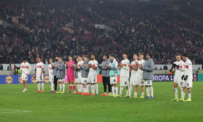Stuttgart, Fußball Europa League , VfB Stuttgart vs. BSC Young Boys Bern , Â Jubel VfB