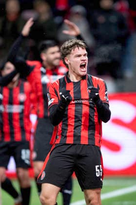 Europa League: FC Midtjylland - Dinamo Zagreb FC Midtjylland s Viktor Bak reacts after scoring to 2-0 during the Europa League match between FC Midtjylland and Dinamo Zagreb at MCH Arena in Herning on Thursday, January 29, 2026. (Photo: Bo Amstrup Ritzau Scanpix) , Herning Denmark Mors Copyright: BoxAmrstrupx xRitzauxScanpix BoxAmstrupx spdk20260129-231642-L