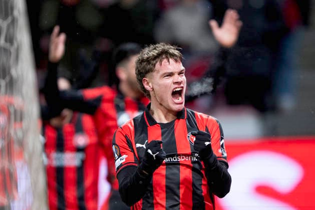 Europa League: FC Midtjylland - Dinamo Zagreb FC Midtjylland s Viktor Bak reacts after scoring to make it 2-0 during the Europa League match between FC Midtjylland and Dinamo Zagreb at MCH Arena in Herning on Thursday, January 29, 2026. (Photo: Bo Amstrup Ritzau Scanpix) , Herning Denmark Mors Copyright: BoxAmrstrupx xRitzauxScanpix BoxAmstrupx spdk20260129-230915-L