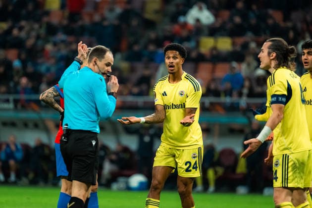 FCSB v Fenerbahce - UEFA Europa League BUCHAREST, ROMANIA, JANUARY 29, 2026 - FCSB v Fenerbahce - UEFA Europa League, Jayden Oosterwolde during the match. Copyright: xVLADxBEREHOLSCHIx
