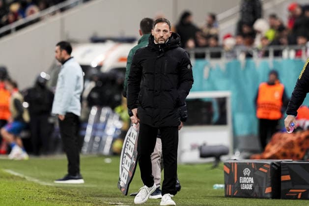 FCSB v Fenerbahce - UEFA Europa League BUCHAREST, ROMANIA - JANUARY 29: Head Coach of Fenerbahce Domenico Tedesco follows the UEFA Europa League Week 8 football match between FCSB and Fenerbahce at National Arena in Bucharest, Romania on January 29, 2026. Arife Karakum Anadolu Bucharest Romania. Editorial use only. Please get in touch for any other usage.  Copyright: x2026xAnadoluxArifexKarakumx
