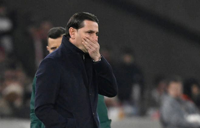 Trainer Coach Gerardo Seoane BSC Young Boys Bern Gestik Geste VfB Stuttgart vs Young Boys Bern YB EUROPA LEAGUE EL 29.01.2026 DFL REGULATIONS PROHIBIT ANY USE OF PHOTOGRAPHS AS IMAGE SEQUENCES AND OR QUASI-VIDEO VfB Stuttgart vs Young Boys Bern YB