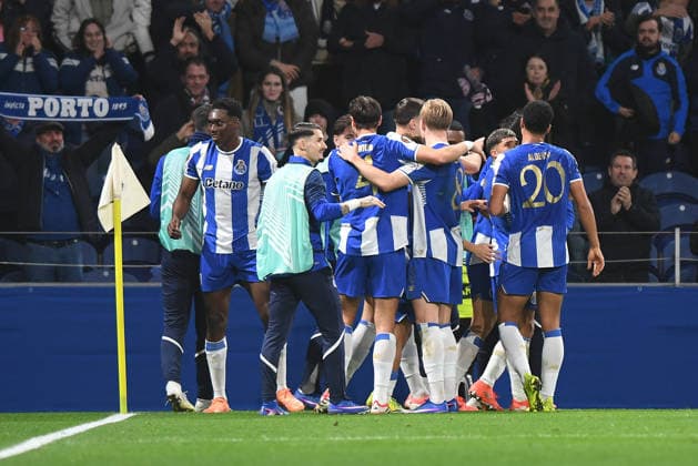 Porto, 29 01 26 - FC Porto hosted Rangers at stadium Estadio do Dragao in a match for the 8 round of UEFA Europa League 2025 26 Samu (FC Porto) Alberto Costa (FC Porto) Francisco Moura (FC Porto) (RogÃ rio Ferreira Kapta+) RF1_6895 Porto Estadio do Dragao Portugal Copyright: xRogÃ rioxFerreirax xKapta+x