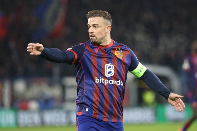 FC Basel - Viktoria Pilsen Xherdan Shaqiri (FC Basel) 29.01.2026 Stadion St.Jakob Park Basel, SCHWEIZ, Saison 2025 2026 Herren Fussball UEFA Europa League FC Basel - Viktoria Pilsen Xherdan Shaqiri (FC Basel)