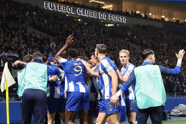 Porto, 29 01 2026 - FC Porto hosted Rangers at stadium do Dragao in a match for the 8th round of Europa League 2025 26. FC Porto players celebrate Francisco Moura™s goal; (Catarina Morais Kapta+) KATS5956 Porto Stadium do Dragao Portugal Copyright: xCatarinaxMoraisx xKapta+x