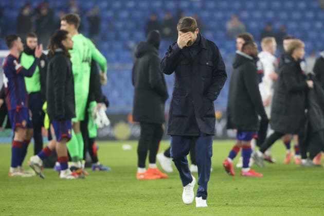 FC Basel - Viktoria Pilsen Trainer Stephan Lichtsteiner (FC Basel) 29.01.2026 Stadion St.Jakob Park Basel, SCHWEIZ, Saison 2025 2026 Herren Fussball UEFA Europa League FC Basel - Viktoria Pilsen Trainer Stephan Lichtsteiner (FC Basel)
