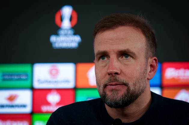 Cheftrainer Sebastian Hoeness (VfB Stuttgart) bei der Pressekonferenz nach dem gewonnenen Heimspiel, VfB Stuttgart vs. BSC Young Boys Bern, Fussball, Maenner, UEFA Europa League, Saison 2025 2026, 8. Spieltag, 29.01.2026 DFB regulations prohibit any use of photographs as image sequences and or quasi-video Stuttgart Baden-Wuerttemberg Deutschland