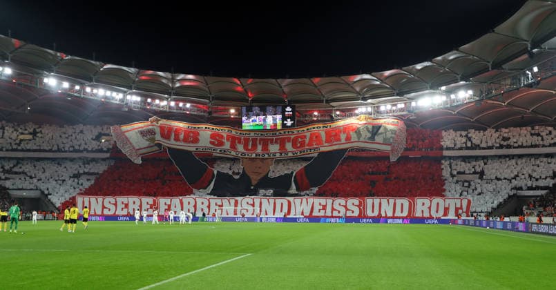 29.01.26 VfB Stuttgart - Young Boys Bern Deutschland, Stuttgart, 29.01.2026, Fussball, UEFA Europa League, Saison 2025 2026, VfB Stuttgart - Young Boys Bern: VfB Stuttgart Fans Ultras Cannstatter Kurve Choreographie.