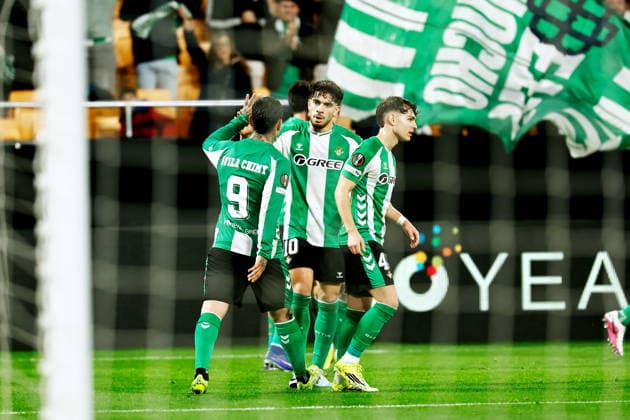 Abde Ezzalzouli (Betis), JANUARY 29, 2026 - Football Soccer : Abde celebrate after his goal during UEFA Europa League league phase match day 8 between Real Betis Balompie - Feyenoord Rotterdam at the Estadio La Cartuja de Sevilla in Sevilla, Spain. Noxthirdxpartyxsales  aflo_317886254