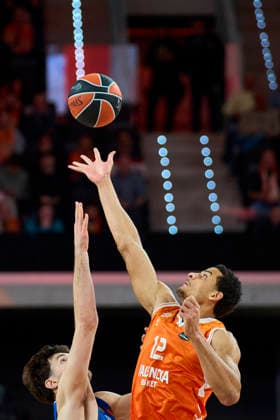 Valencia basket Vs Maccabi Rapyd Tel Aviv in Valencia - 29 Jan 2026 Neal Sako of Valencia basket seen in action during the Euroleague Regular Season Round 25 between Valencia basket and Maccabi Rapyd Tel Aviv at Roig Arena Stadium. Valencia basket 94 - 83 Maccabi Rapyd Tel Aviv Valencia Spain Copyright: xGermanxVidalxPoncex xSOPAxImagesx sport_29126_00028