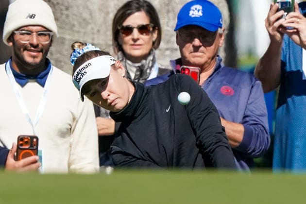 January 29, 2026, Orlando, Florida, USA: Nelly Korda chips on to the 9th green during the first round of the 2026 Hilton Grand Vacations Tournament of Champions at Lake Nona Golf & Country Club. Orlando USA - ZUMAw109 20260129_fap_w109_008 Copyright: xDebbyxWongx