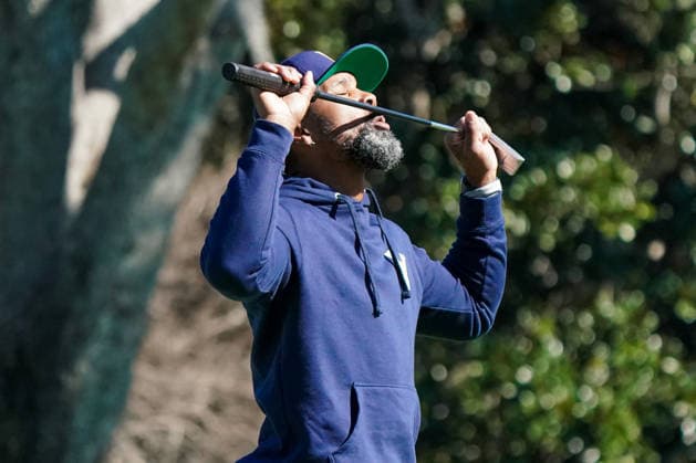 January 29, 2026, Orlando, Florida, USA: Charles Woodson reacts after missing a putt on the 9th green during the first round of the 2026 Hilton Grand Vacations Tournament of Champions at Lake Nona Golf & Country Club. Orlando USA - ZUMAw109 20260129_fap_w109_018 Copyright: xDebbyxWongx