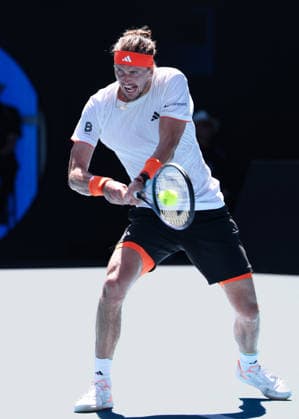 Alexander Zverev (GER), Australian Open 2026 Melbourne Park, Melbourne, Victoria, Australia.. Copyright: xJuergenxHasenkopfx