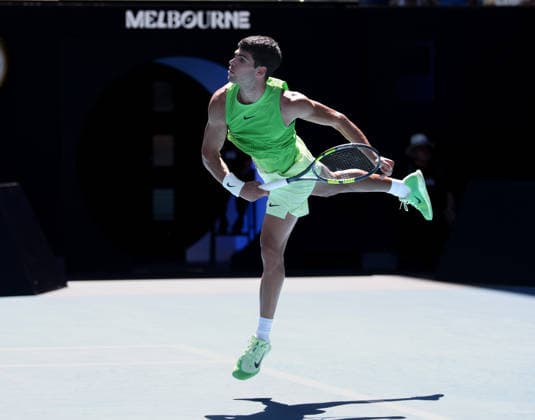 Carlos Alcaraz (ESP), Australian Open 2026 Melbourne Park, Melbourne, Victoria, Australia.. Copyright: xJuergenxHasenkopfx
